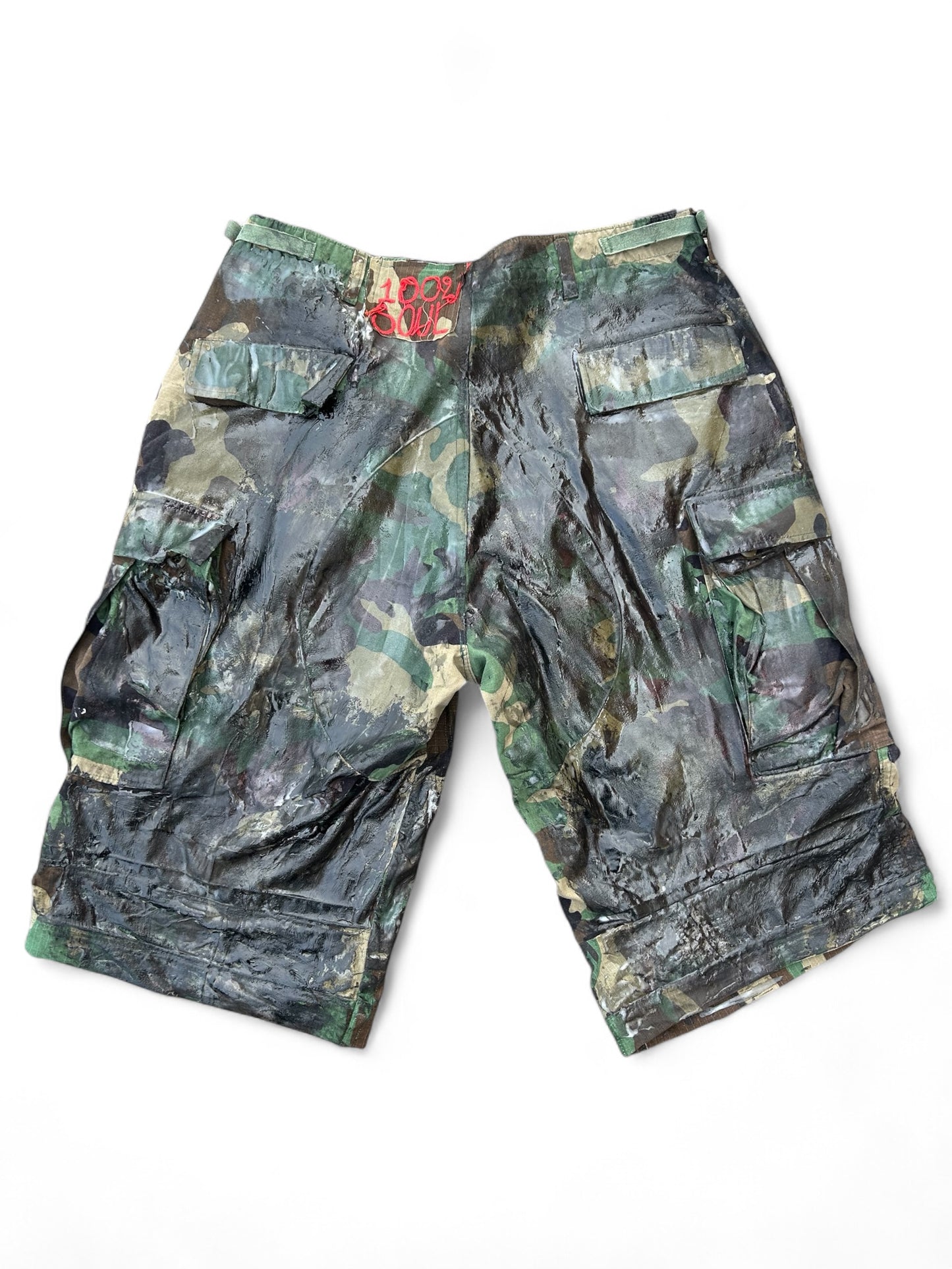 Jumbo Cargo Short - Camo - Waxed