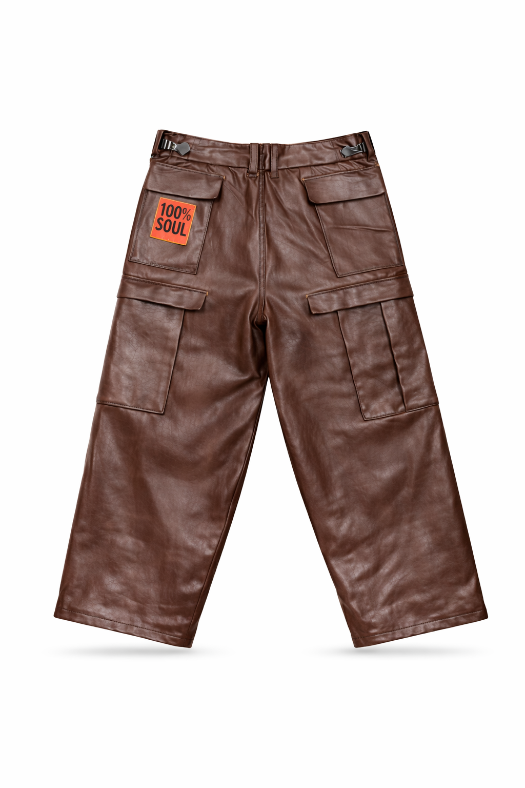 WAXED PARACHUTE PANTS - OXBLOOD