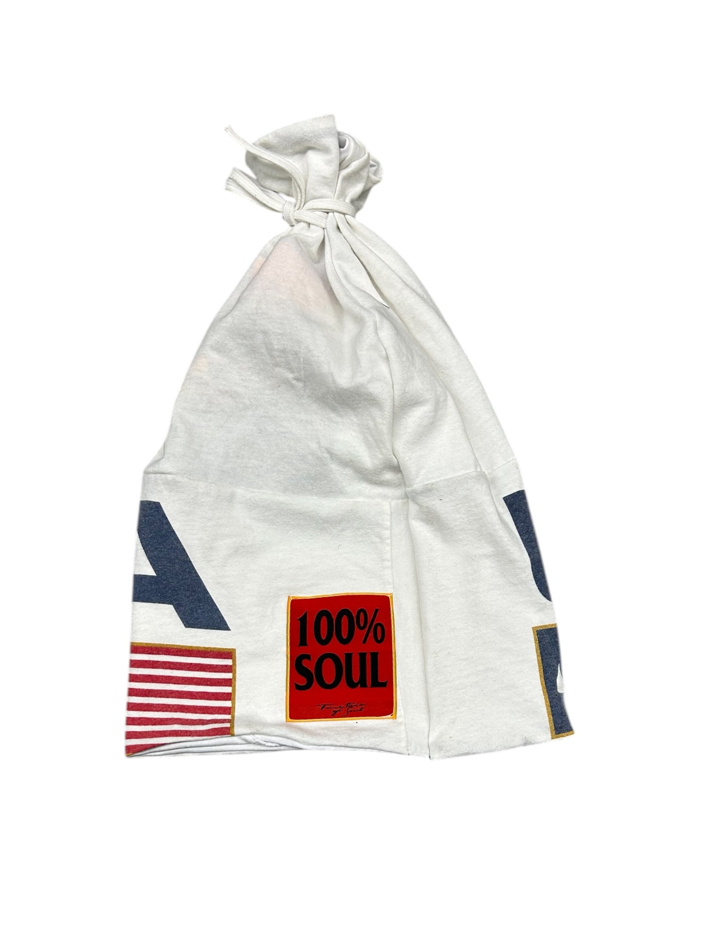 USA TIE BEANIE — WHITE