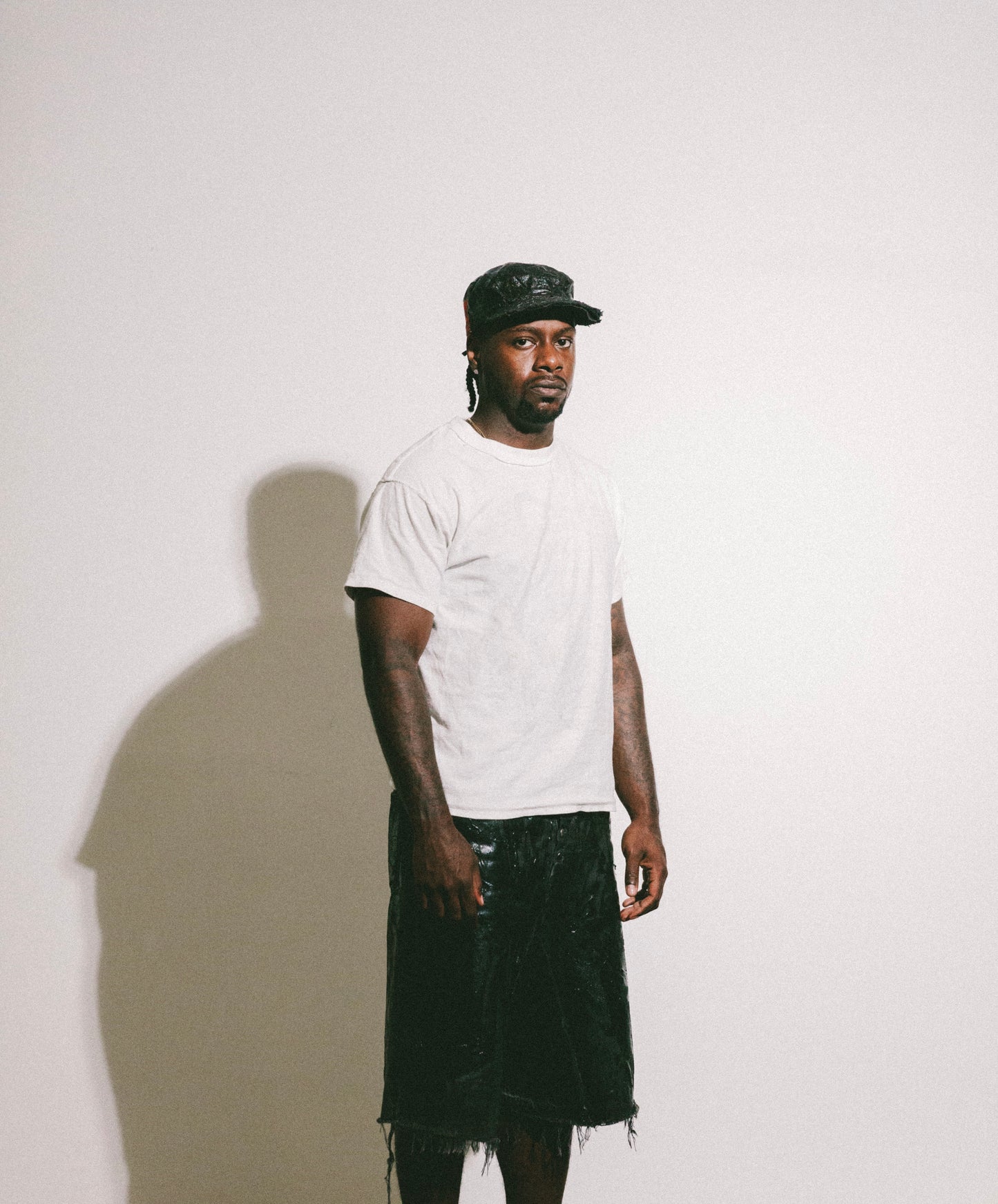 BLACK WAXED ARMY HAT
