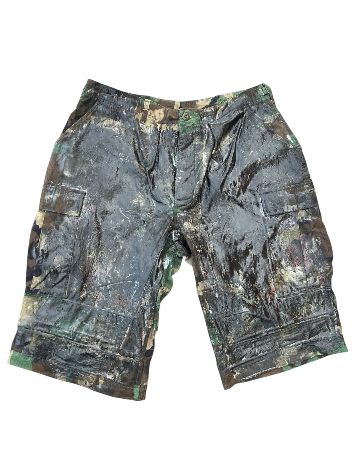 Jumbo Cargo Short - Camo - Waxed
