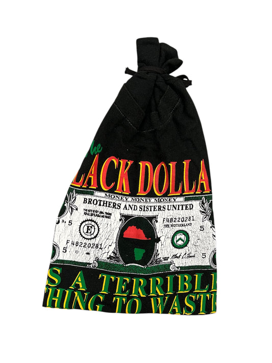 “THE BLACK DOLLAR” 1/1 TIE BEANIE